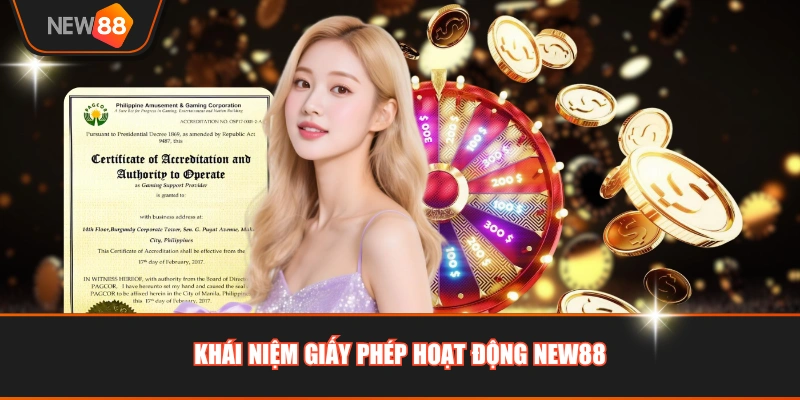 Khái niệm giấy phép hoạt động NEW88