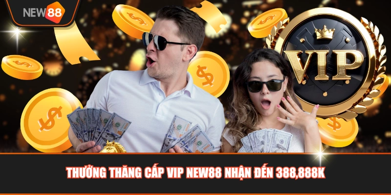 Thưởng thăng cấp VIP NEW88 nhận đến 388,888K